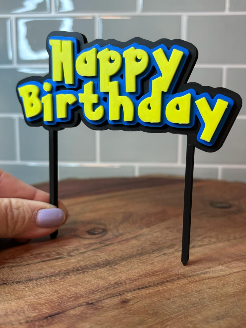 🎉 Pokémon-Inspired Happy Birthday Sign 🎉